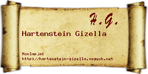 Hartenstein Gizella névjegykártya